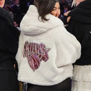 Jill Marten Crystal Knicks sherpa jacket